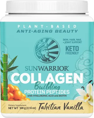 Produktbild von Sunwarrior Collagen Building Protein Peptides (500g) Tahitian Vanilla - Eiweiße - Veganes Eiweiß