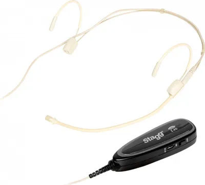 Obrázek produktu pro Stagg SUW 12H-BE, bezdrátový náhlavní mikrofonní set 2,4 GHz UHF