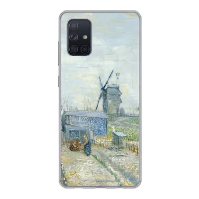 Produktbild von MuchoWow® Handyhülle Schutzhülle Hülle für Samsung Galaxy A51 Montmartre: Mühlen und Gärten - Vincent van Gogh Silikon Softcase Handy Hülle - Schutzabdeckung