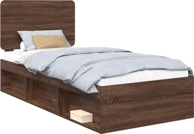 Immagine prodotto di Struttura del letto Rovere Marrone 90 x 190 cm Pino massello
