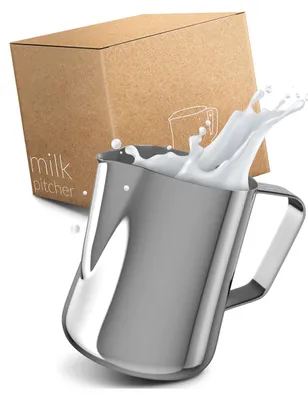 Produktbild von Milchkännchen, 600 ml | Edelstahl | Geeignet für Latte Art | Spülmaschinenfest