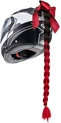 Produktbild von Motorräder Gradient Ramp Helm Dekorieren Zöpfe Motorradhelm Zöpfe