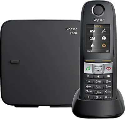 Produktbild von Gigaset E630, DECT-Telefon, Freisprecheinrichtung, 200 Eintragungen, Anrufer-Identifikation, Grau