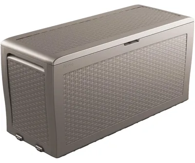 Produktbild von Gartenbox Keter Samoa Rattan Box 270L cappuccino