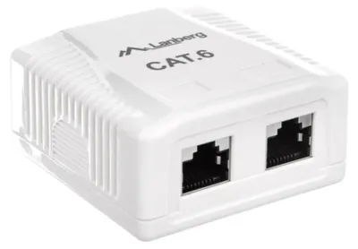 Productafbeelding van Lanberg OS6-0002-W, 2 x RJ-45, 2 x RJ-45, Wit