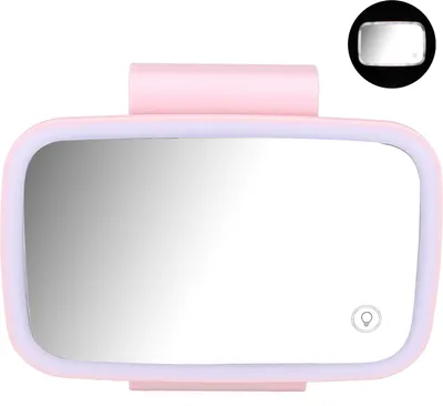 Obrázok produktu pre Slnečná clona do auta Makeup Mirror Surround LED svetlá Dotykový displej Plug and Play s výsuvným zadným klipom