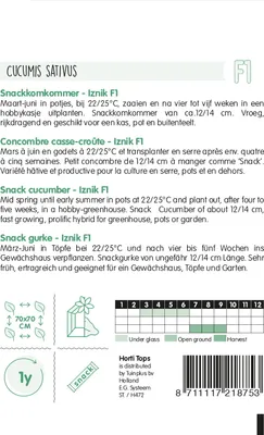 Produktbild von Snackgurke Iznik F1 | Minigurkensamen von Hortitops