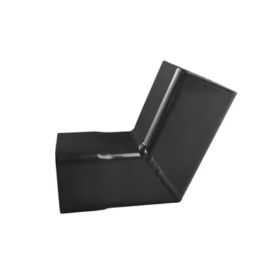 Obrázek produktu pro Renoplast® RK65 hliníkové odtokové koleno, roh 87º 45x45mm grafit, okapové žlaby střešní odvodňovací plechové profily, zahradní přístřešek pro auto