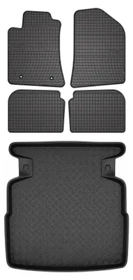 Obrázek produktu pro Gumové autokoberce SolidPRO + vana kufru pro: Toyota Avensis II T25 2003-2009 sedan 5 ks