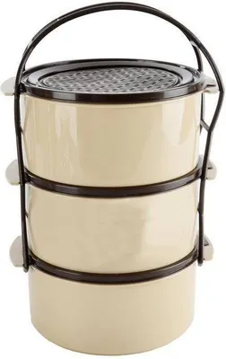 Produktbild von 3-stöckige Lunchbox zum Transportieren von Lebensmitteln und Mittagessen