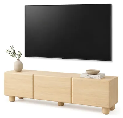 Produktbild von Gareto - TV-Schrank, 150x38x47h cm Eiche Braun, ein Regal