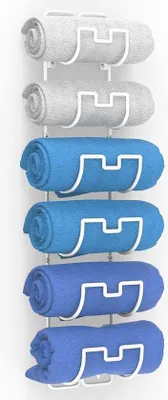 Immagine prodotto di Portasciugamani per il bagno, portasciugamani doppio in bambù