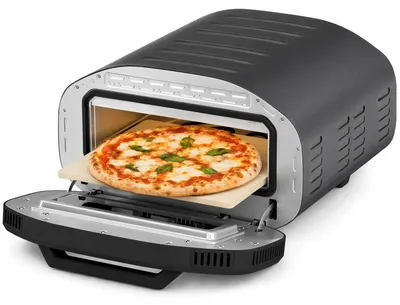 Obrázek produktu pro Elektrická pizza trouba HOMCOM, 430 °C, s keramickou pizzovou deskou, 8 programů