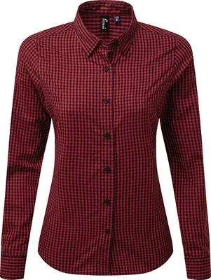 Produktbild von Premier Workwear WomenŽs Maxton Check Long Sleeve Shirt