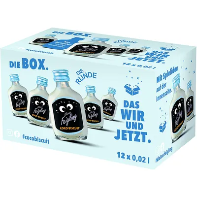 Produktbild von Kleiner Feigling Coco Biscuit Likör | 15 % vol | 12 x 0,02 l