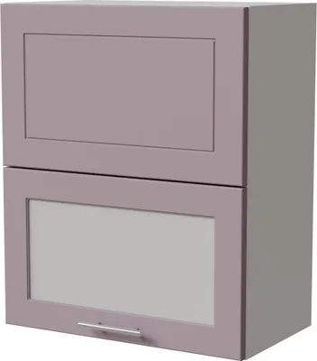 Produktbild von Küchenklapphängeschrank BARI 60cm Hochfaltklappe Glas Farbe wählbar BA-W8BS/60-AV RAL 4009 pastellviolett matt weiß