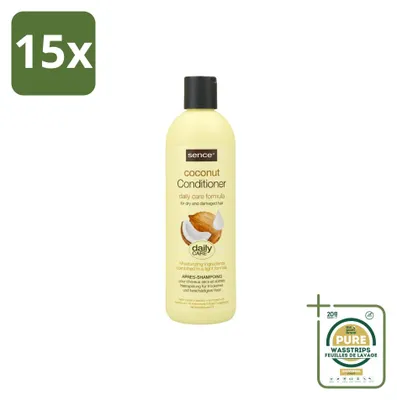 Obrázok produktu pre 15 kusov kondicionéru Sence s kokosovým extraktom pre suché a poškodené vlasy, objem 400 ml - balenie