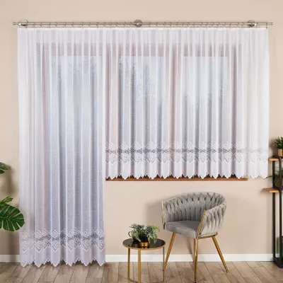 Obrázok produktu pre Dekoratívny žakárový záves MODESTA LONG biely 200x250 cm (cena za 1 ks dlhého závesu) MyBestHome