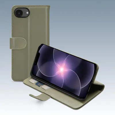 Productafbeelding van Mobilize Premium Gelly Wallet Book Case Apple iPhone 16e/17e Green
