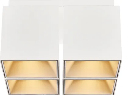 Produktbild von Nordlux Aufbauleuchte Ethan Weiß eckig 21,6x21,6cm max. 4 x 50W GU10 ohne Leuchtmittel
