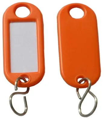 Produktbild von Schlüsselanhänger / Schlüsselschilder  25 Stück orange S-Haken