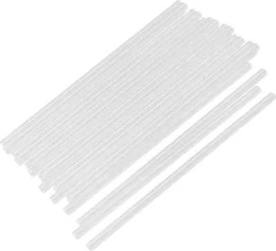 Produktbild von FACKELMANN Glas Trinkhalme Ø8 mm mit Reinigungsbürsten Eco, Wiederverwendbare Strohhalme für jeden Anlass, umweltfreundliche Trinkröhrchen (Farbe: Transparent), Menge: 30 Stück