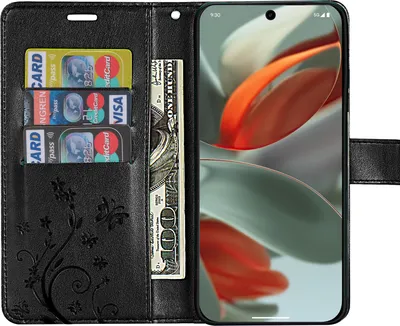 Produktbild von Hülle für Google Pixel 9 / 9 Pro Handy Tasche Handyhülle Schutzhülle Klapphülle Schwarz
