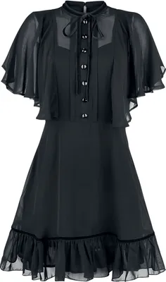 Produktbild von Hell Bunny Kurzes Kleid Damen Imperia Dress schwarz 4XL