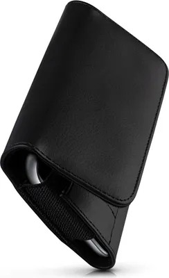 Produktbild von moex® Handy Quertasche kompatibel mit Realme X50 - Hülle mit Gürtelclip, Schwarz