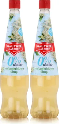 Produktbild von Mautner Getränkesirup Holunderblüte 0% Zucker 0,7L - Softdrink (2er Pack)