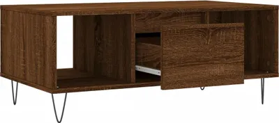 Obrázek produktu pro vidaXL Konferenční stolek Brown Oak Optics 90x50x36,5 cm Dřevěný materiál