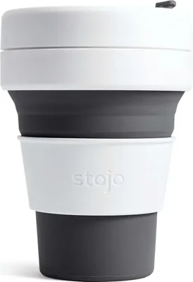 Produktbild von Pocket Cup, Schiefer - 355 ml - Trinkbecher - Kaffeebecher - Schwarz - faltbar | Stojo