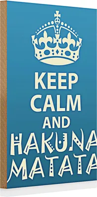 Produktbild von Holzschild Spruch 20x30cm Keep Calm and Hakuna Matata