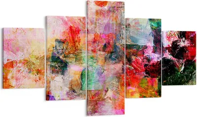 Produktbild von Bild auf Leinwand - Leinwandbild - Abstraktion modern - 125x70cm - Wand Bild - Wanddeko - Leinwanddruck - Bilder - Kunstdruck - Wanddekoration - Leinwand bilder - Wandkunst - EA125x70-3545