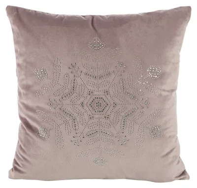 Samt Kissenbezüge Weihnachten 2er-Set 40x40 cm rosa-silber