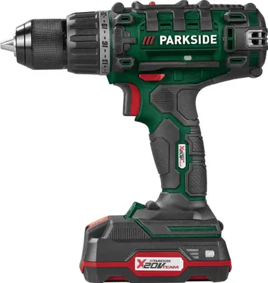 Produktbild von PARKSIDE 20 V Akku-Bohrschrauber-Set PABS 20-Li, mit 2 x Akku und Ladegerät