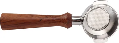 Image de 58mm Portafiltre à café en acier inoxydable - Porte-thé Single Spout Brewing Filter Poignée en bois Accessoires F Style Thailand Rosewood