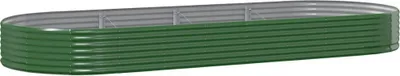 Zdjęcie produktu dla vidaXL Podwyższona grządka Ocynkowana stal 373x140x36 cm Zielona