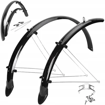 Image de Protection de chaîne avant et arrière Orion, 28 pouces, noir, 58 mm, avec garde-boue