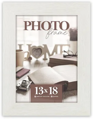 Produktbild von ZEP TR368B Holzfotorahmen RENTON 15x20 cm Weiß gekalkt