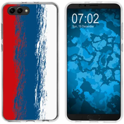 Produktbild von PhoneNatic Case kompatibel mit Huawei Honor View 10 Silikon-Hülle WM Russland M9
