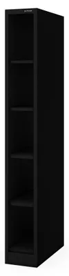 Produktbild von Schmales Metallregal, Archivregal für Dokumente, schwarz: TIM 250 x 1850 x 600 mm
