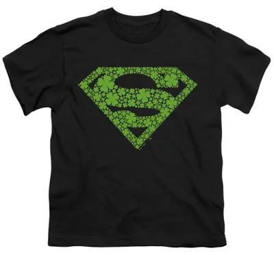 Produktbild von Superman - "St. Patrick´s Day" T-Shirt für Kinder TV36094 (116) (Schwarz)