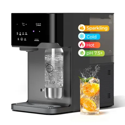 Produktbild von Hydrofast C300 Auftisch-Wasserfilter mit RO, 7°C Kaltwasser, Heiß- & Sprudelwasser, 6-Stufen-Filterung, UV, 5L Tank