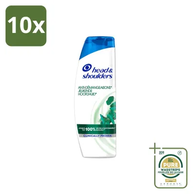 Produktbild von 10 x Head & Shoulders Anti-Schuppen Shampoo Jeukende Hoofdhuid 285 ml - Vorratspackung - 10 Stücke
