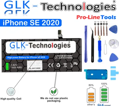Produktbild von GLK für iPhone SE 2020 A2312 2. Generation Akku Batterie PRO