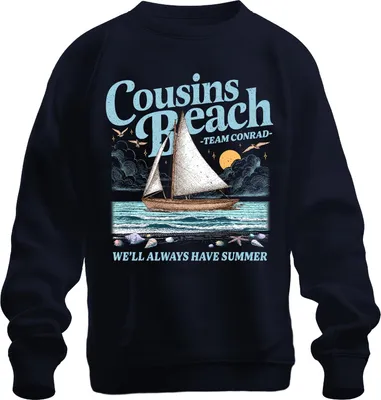 Produktbild von Cousins Beach We'll Always Have Summer I Got Pretty Uni Sweatshirt Pullover, Navy, S