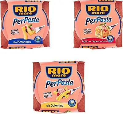 Produktbild von TESTPAKET Rio Mare Per Pasta Thunfisch in Olivenöl gewürz für pasta ( 3 x 160g )