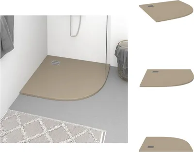 Produktbild von vidaXL Duschwanne SMC Braun 90x90 cm - Duschwannen