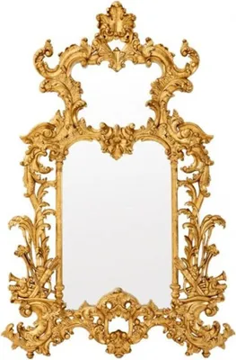Produktbild von Casa Padrino Luxus Designer Wandspiegel Gold Blatt 124 x H 190 cm - Edel & Prunkvoll